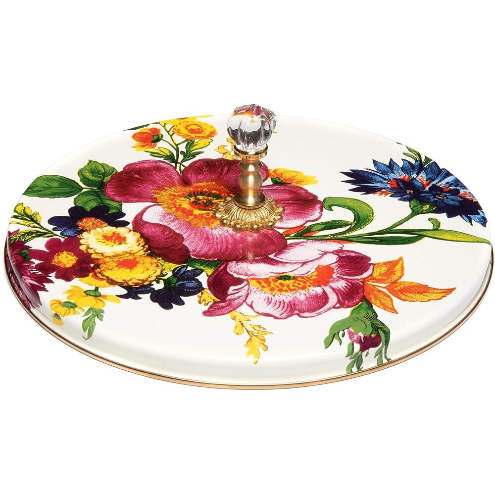 Brand New Mackenzie-Childs White Flower Market Cheese Course Charcuterie